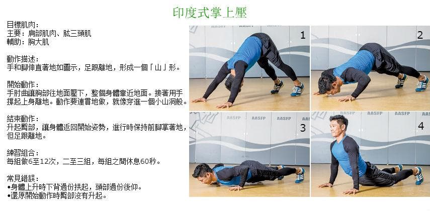 【物理自療】印式掌上壓 練胸肌妙法