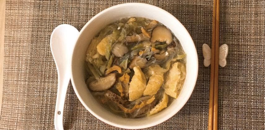 【一起煮吧！】忙中快煮　油豆腐粉絲湯
