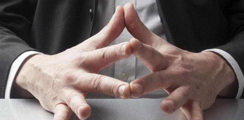 Be confident in your body language in interviews