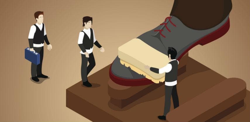 【辦公毒男手記】老闆把口話唔鍾意人擦鞋