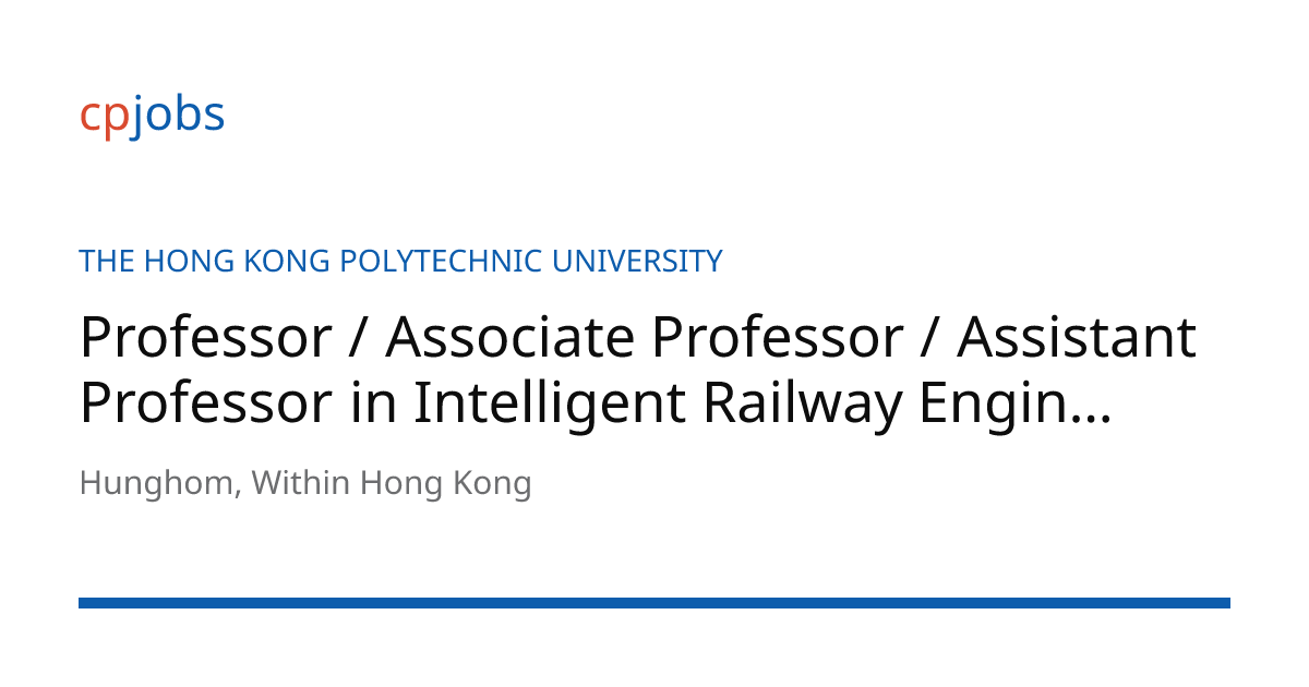 Professor / Associate Professor / Assistant Professor in Intelligent ...